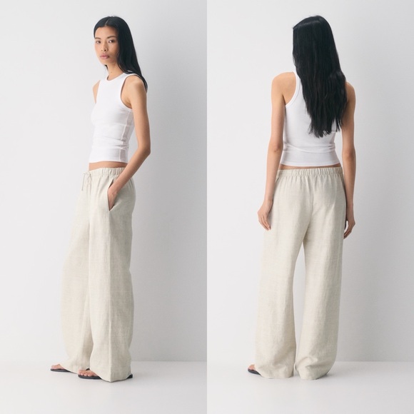 ARITZIA • CruiseLinen™ Lodge Pant in Undyed Ecru - Picture 2 of 13